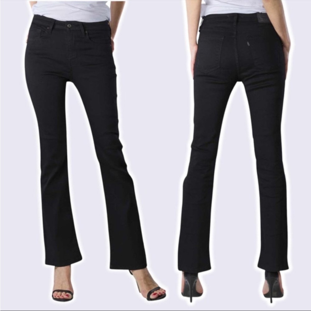 NWT LEVI'S  Women's 725 High Rise Bootcut Jeans Sz 32 Black